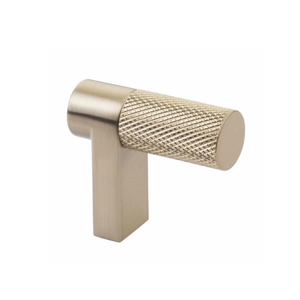 Emtek - Select Cabinet Finger Pull 1-1/2 Inch overall, Rectangular Stem, Knurled Bar