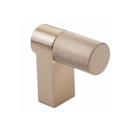 Emtek - Select Cabinet Finger Pull 2 Inch overall, Rectangular Stem, Knurled Bar