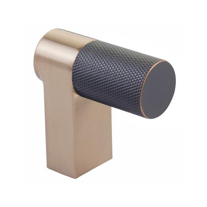Emtek - Select Cabinet Finger Pull 2 Inch overall, Rectangular Stem, Knurled Bar