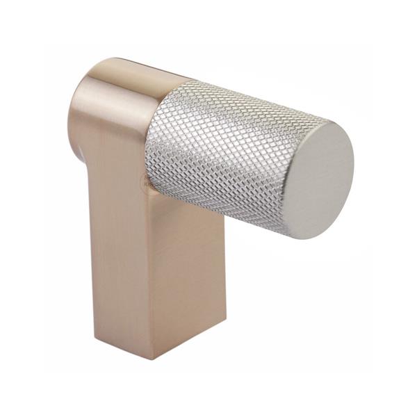Emtek - Select Cabinet Finger Pull 2 Inch overall, Rectangular Stem, Knurled Bar