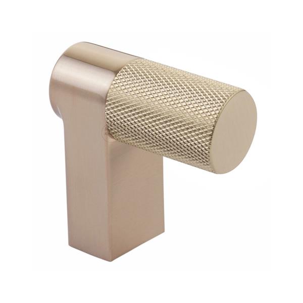 Emtek - Select Cabinet Finger Pull 2 Inch overall, Rectangular Stem, Knurled Bar