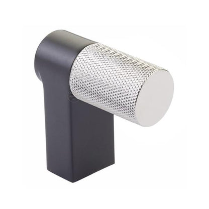 Emtek - Select Cabinet Finger Pull 2 Inch overall, Rectangular Stem, Knurled Bar