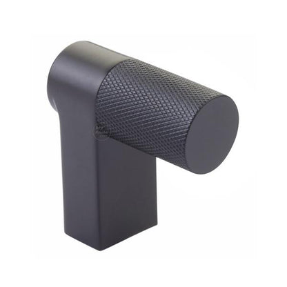Emtek - Select Cabinet Finger Pull 2 Inch overall, Rectangular Stem, Knurled Bar
