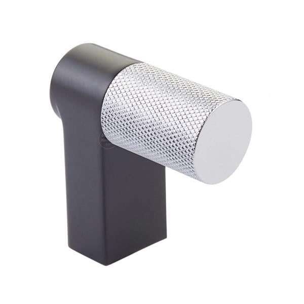 Emtek - Select Cabinet Finger Pull 2 Inch overall, Rectangular Stem, Knurled Bar