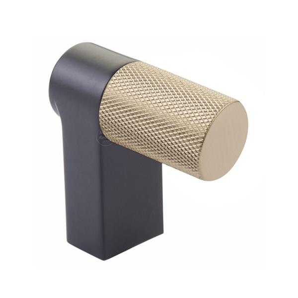 Emtek - Select Cabinet Finger Pull 2 Inch overall, Rectangular Stem, Knurled Bar