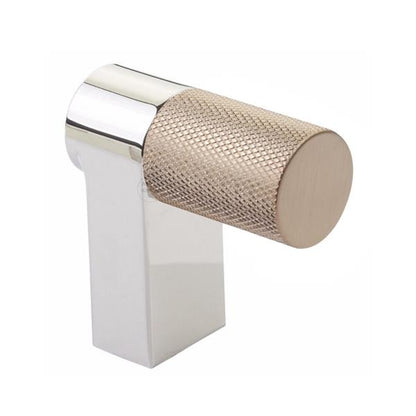 Emtek - Select Cabinet Finger Pull 2 Inch overall, Rectangular Stem, Knurled Bar