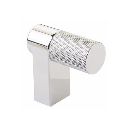 Emtek - Select Cabinet Finger Pull 2 Inch overall, Rectangular Stem, Knurled Bar