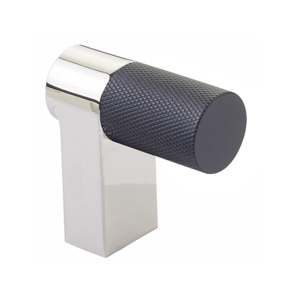 Emtek - Select Cabinet Finger Pull 2 Inch overall, Rectangular Stem, Knurled Bar