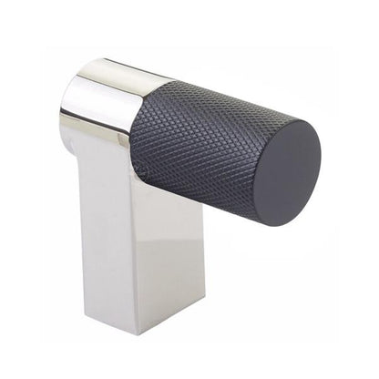 Emtek - Select Cabinet Finger Pull 2 Inch overall, Rectangular Stem, Knurled Bar