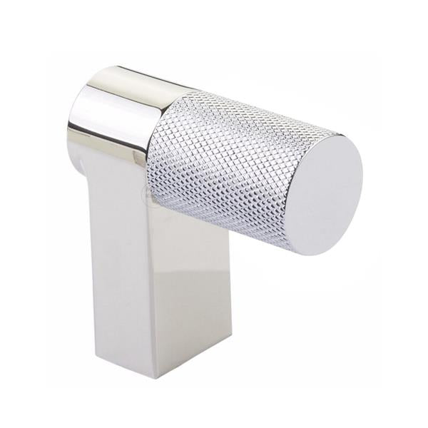 Emtek - Select Cabinet Finger Pull 2 Inch overall, Rectangular Stem, Knurled Bar
