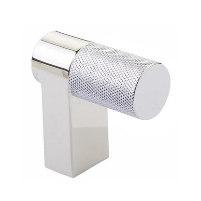 Emtek - Select Cabinet Finger Pull 2 Inch overall, Rectangular Stem, Knurled Bar