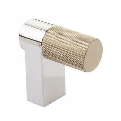 Emtek - Select Cabinet Finger Pull 2 Inch overall, Rectangular Stem, Knurled Bar