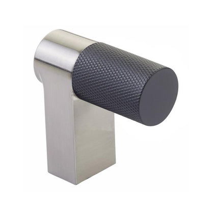 Emtek - Select Cabinet Finger Pull 2 Inch overall, Rectangular Stem, Knurled Bar