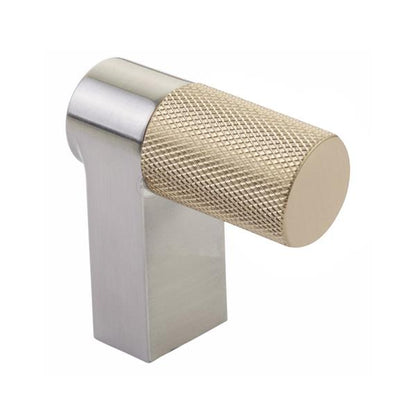 Emtek - Select Cabinet Finger Pull 2 Inch overall, Rectangular Stem, Knurled Bar