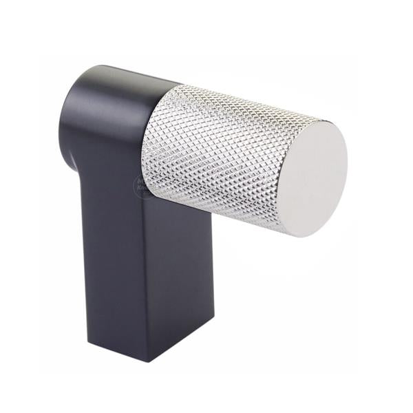 Emtek - Select Cabinet Finger Pull 2 Inch overall, Rectangular Stem, Knurled Bar