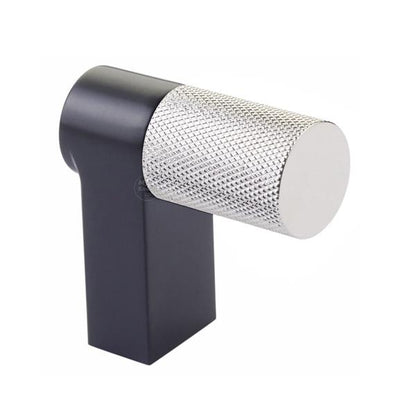 Emtek - Select Cabinet Finger Pull 2 Inch overall, Rectangular Stem, Knurled Bar