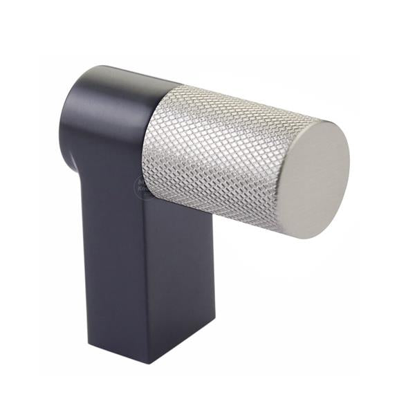 Emtek - Select Cabinet Finger Pull 2 Inch overall, Rectangular Stem, Knurled Bar