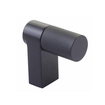 Emtek - Select Cabinet Finger Pull 2 Inch overall, Rectangular Stem, Knurled Bar