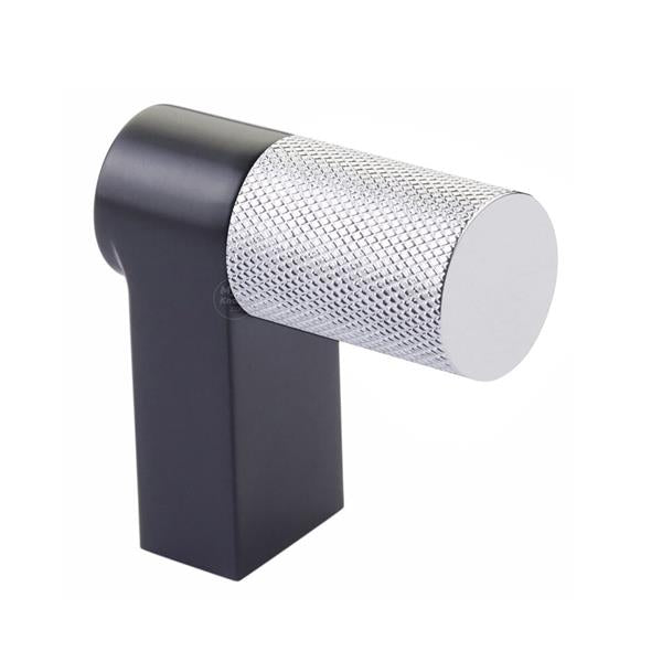 Emtek - Select Cabinet Finger Pull 2 Inch overall, Rectangular Stem, Knurled Bar