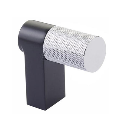 Emtek - Select Cabinet Finger Pull 2 Inch overall, Rectangular Stem, Knurled Bar