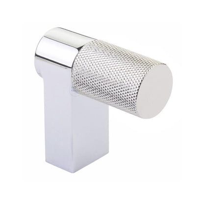 Emtek - Select Cabinet Finger Pull 2 Inch overall, Rectangular Stem, Knurled Bar