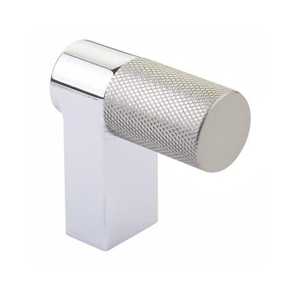 Emtek - Select Cabinet Finger Pull 2 Inch overall, Rectangular Stem, Knurled Bar