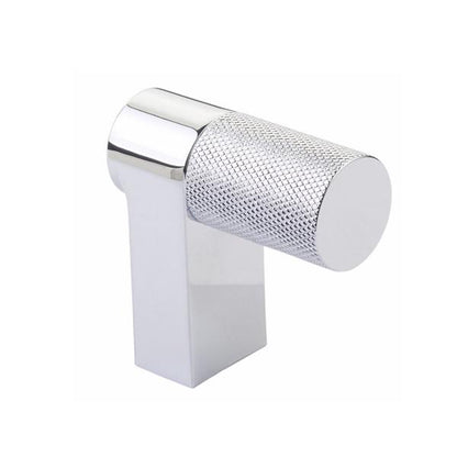 Emtek - Select Cabinet Finger Pull 2 Inch overall, Rectangular Stem, Knurled Bar