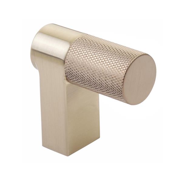 Emtek - Select Cabinet Finger Pull 2 Inch overall, Rectangular Stem, Knurled Bar