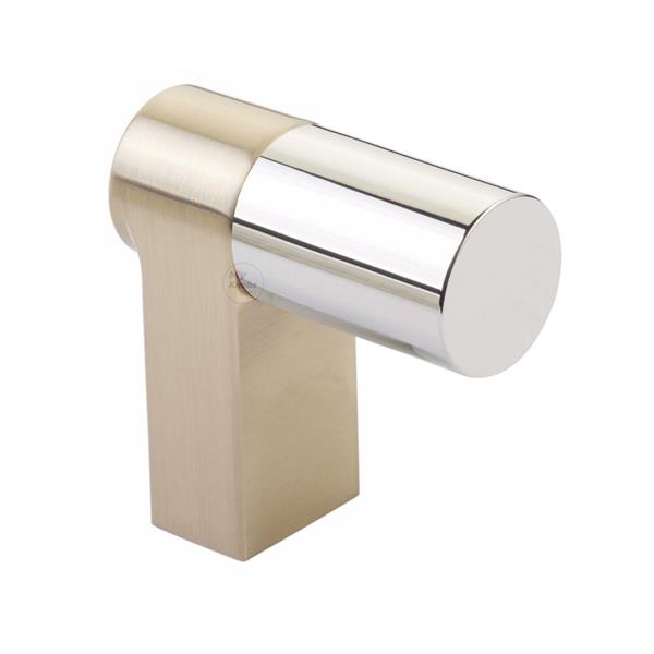 Emtek - Select Cabinet Finger Pull 2 Inch overall, Rectangular Stem, Smooth Bar