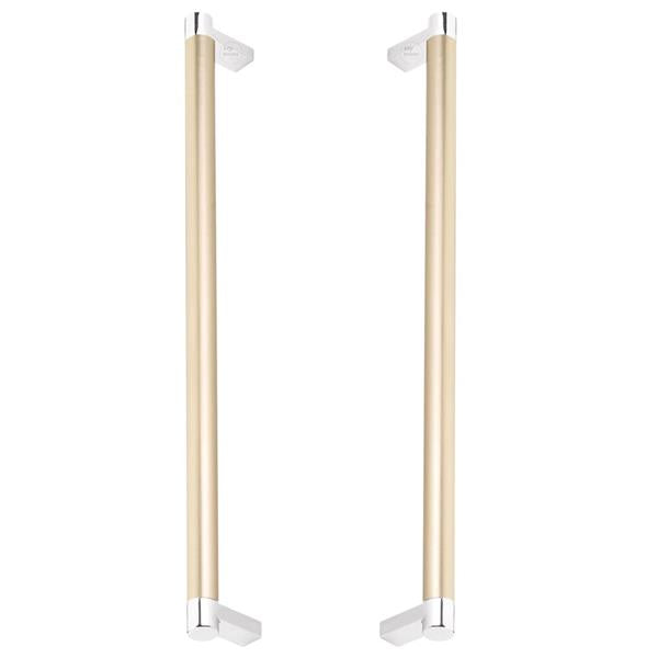 Emtek - Back to Back, Select Appliance Pull 12 Inch C-C, Rectangular Stem, Smooth Bar