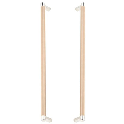 Emtek - Back to Back, Select Appliance Pull 18 Inch C-C, Rectangular Stem, Knurled Bar