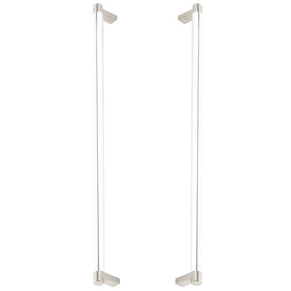 Emtek - Back to Back, Select Appliance Pull 18 Inch C-C, Rectangular Stem, Smooth Bar