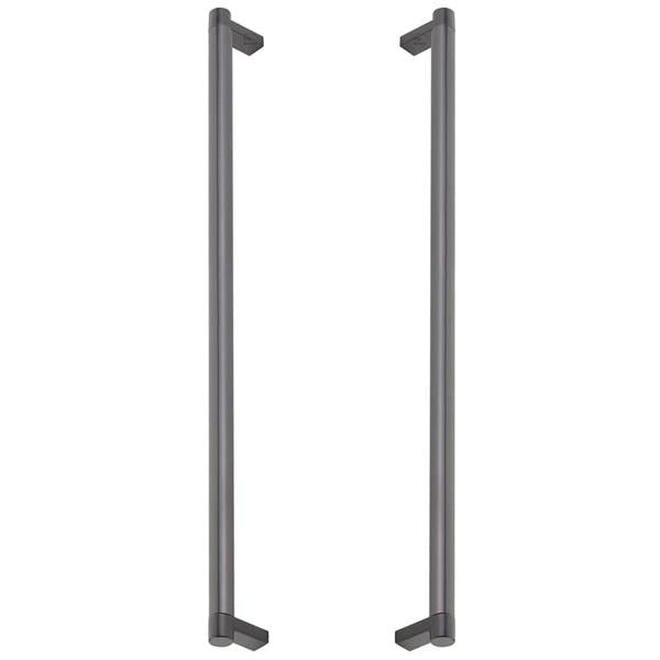 Emtek - Back to Back, Select Appliance Pull 18 Inch C-C, Rectangular Stem, Smooth Bar