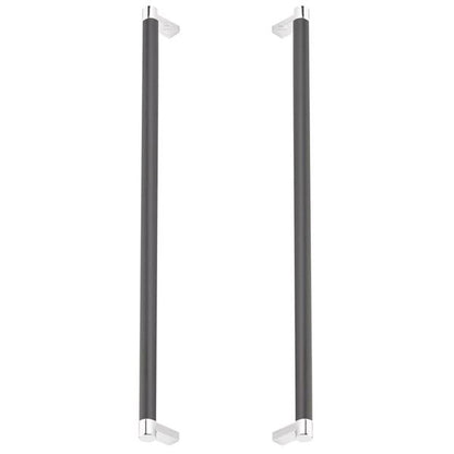 Emtek - Back to Back, Select Appliance Pull 18 Inch C-C, Rectangular Stem, Smooth Bar