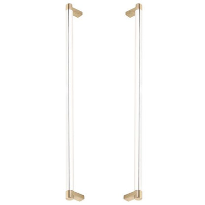 Emtek - Back to Back, Select Appliance Pull 18 Inch C-C, Rectangular Stem, Smooth Bar