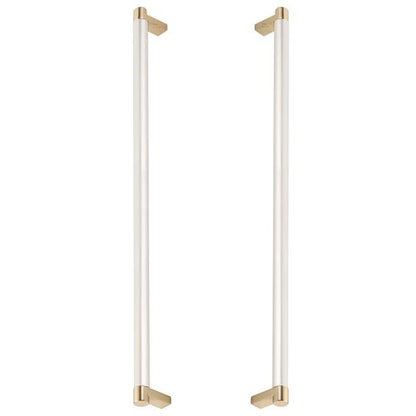 Emtek - Back to Back, Select Appliance Pull 18 Inch C-C, Rectangular Stem, Smooth Bar