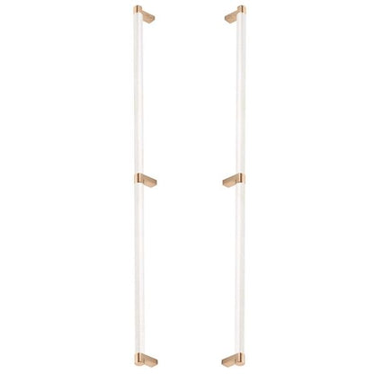 Emtek - Back to Back, Select Appliance Pull 24 Inch C-C, Rectangular Stem, Knurled Bar