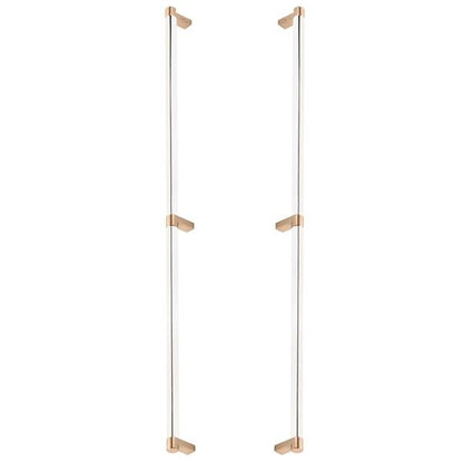 Emtek - Back to Back, Select Appliance Pull 24 Inch C-C, Rectangular Stem, Smooth Bar