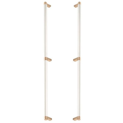 Emtek - Back to Back, Select Appliance Pull 24 Inch C-C, Rectangular Stem, Smooth Bar