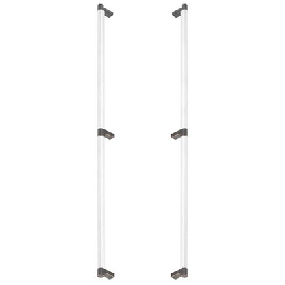 Emtek - Back to Back, Select Appliance Pull 24 Inch C-C, Rectangular Stem, Knurled Bar