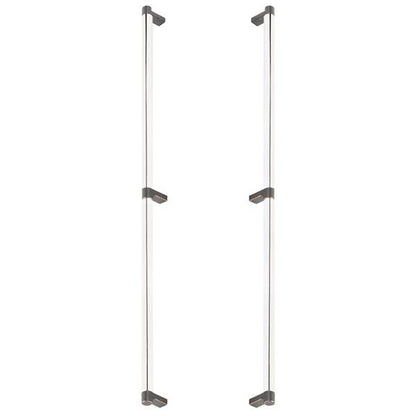 Emtek - Back to Back, Select Appliance Pull 24 Inch C-C, Rectangular Stem, Smooth Bar
