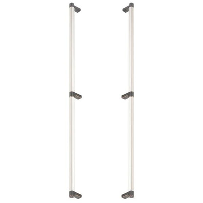 Emtek - Back to Back, Select Appliance Pull 24 Inch C-C, Rectangular Stem, Smooth Bar