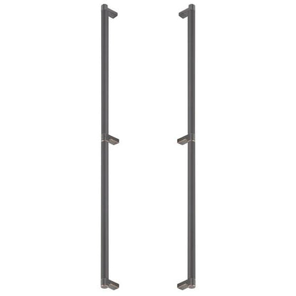 Emtek - Back to Back, Select Appliance Pull 24 Inch C-C, Rectangular Stem, Smooth Bar