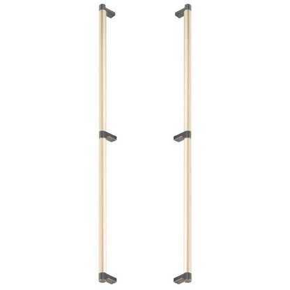 Emtek - Back to Back, Select Appliance Pull 24 Inch C-C, Rectangular Stem, Smooth Bar