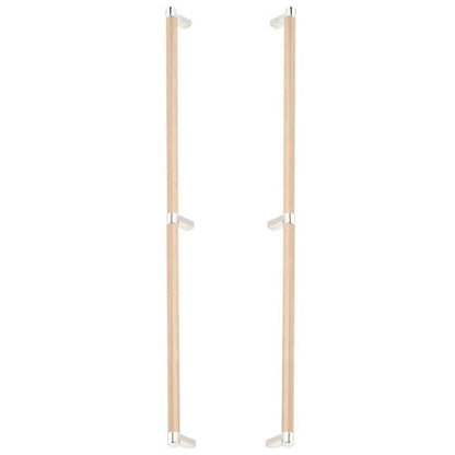 Emtek - Back to Back, Select Appliance Pull 24 Inch C-C, Rectangular Stem, Knurled Bar