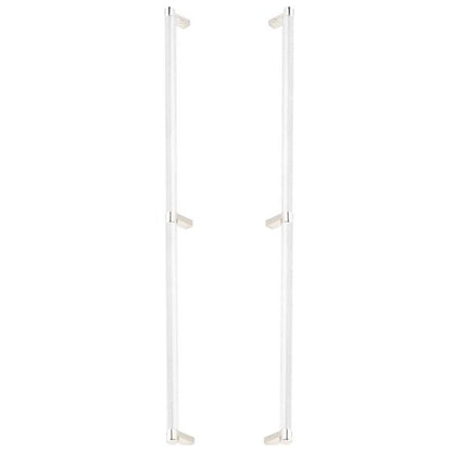 Emtek - Back to Back, Select Appliance Pull 24 Inch C-C, Rectangular Stem, Knurled Bar
