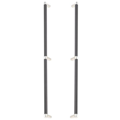 Emtek - Back to Back, Select Appliance Pull 24 Inch C-C, Rectangular Stem, Smooth Bar