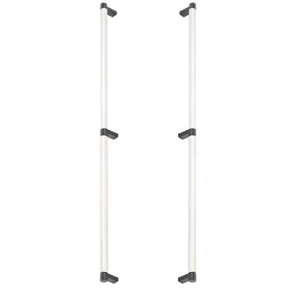 Emtek - Back to Back, Select Appliance Pull 24 Inch C-C, Rectangular Stem, Knurled Bar