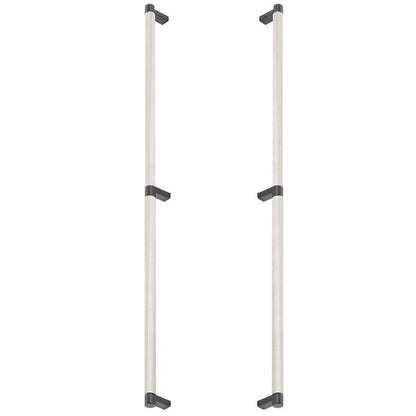 Emtek - Back to Back, Select Appliance Pull 24 Inch C-C, Rectangular Stem, Knurled Bar