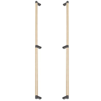 Emtek - Back to Back, Select Appliance Pull 24 Inch C-C, Rectangular Stem, Knurled Bar